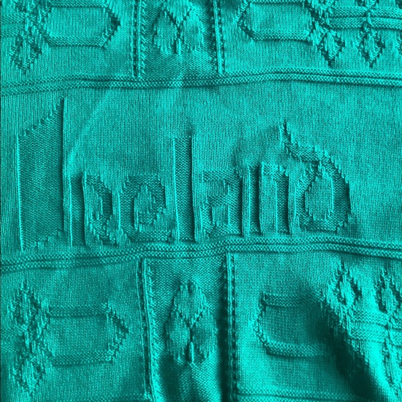 Blarney Castle Designs Men Green Knit Crewneck Ireland Spellout Sweater Sz XL - Picture 5 of 5